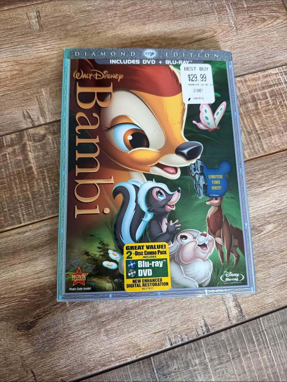 New Bambi DVD with Blu-ray